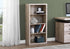 11.75" x 23.75" x 47.5" Cappuccino Particle Board Adjustable Shelves Bookshelf